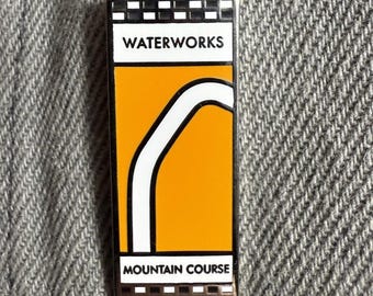Waterworks Isle of Man TT Mountain Course Corner Sign Pin