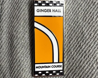 Ginger Hall Isle of Man TT Mountain Course Corner Sign Pin