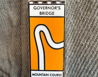 Governor's Bridge Isle of Man TT Mountain Course Corner Sign Pin