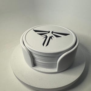 3D Printed The Last of Us Coaster Set – Firefly Logo Design