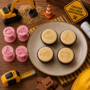 Construction Crew Brigadeiro Candy Stamp Kit - Set om 4