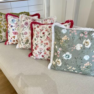 Pillow, decorative pillow, designer pillow, floral pillow, decorative pillow, cuddly pillow, sofa cushion, lounge, gift for her, Mother&#39;s Day, pillowcase