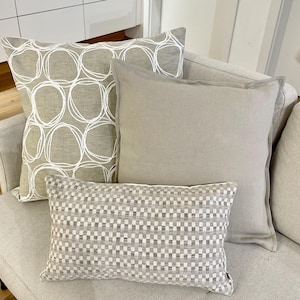 Pillow set, Wabi Sabi, sofa cushion, set of 3 cushions, decorative cushion, beige cushion cover, boho style, pillow, patterned decorative cushion, gift for mom