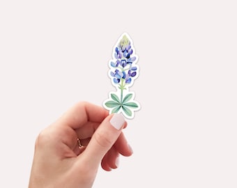 Bluebonnet Sticker, Bluebonnet, Texas Sticker, Bluebonnet Art