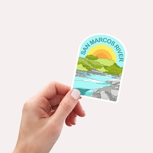 The San Marcos River Sticker, San Marcos River, Texas River