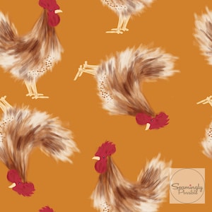 Frühling Huhn Bauernhof Tier Muster, Frühling nahtlose Muster, Stoff Sublimation, digitales Design