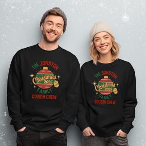 Personalisiertes Cousin Crew Sweatshirt: Benutzerdefinierte Familientreffen Kleidung