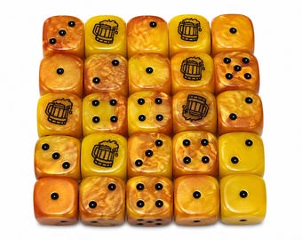 16mm high quality resin dice with rounded corners