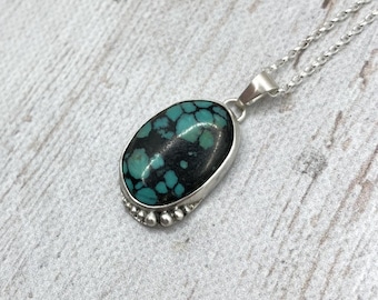 Turquoise Sterling silver necklace