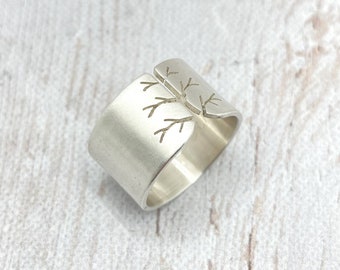 FEDEX SHIPPING Silver ring, tree of life ring, Sterling silver, handmade, gift for women
