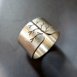 FEDEX SHIPPING Silver ring, tree of life ring, Sterling silver, handmade, gift for women image 2