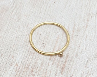 FEDEX VERSAND 14K massiv gold Stapelring, Bandring, Geschenk Schmuck, minimale Verlobung, unisex unisex Stapelring