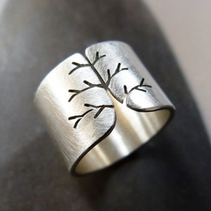 FEDEX SHIPPING Silver ring, tree of life ring, Sterling silver, handmade, gift for women image 3