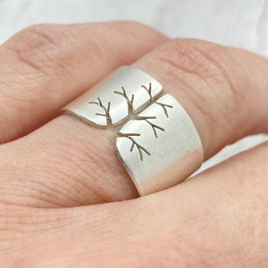 FEDEX SHIPPING Silver ring, tree of life ring, Sterling silver, handmade, gift for women image 7