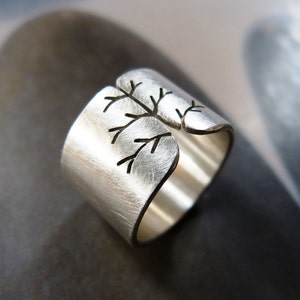 FEDEX SHIPPING Silver ring, tree of life ring, Sterling silver, handmade, gift for women image 5