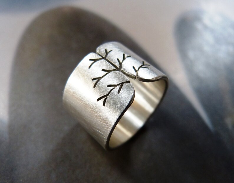 FEDEX SHIPPING Silver ring, tree of life ring, Sterling silver, handmade, gift for women image 5