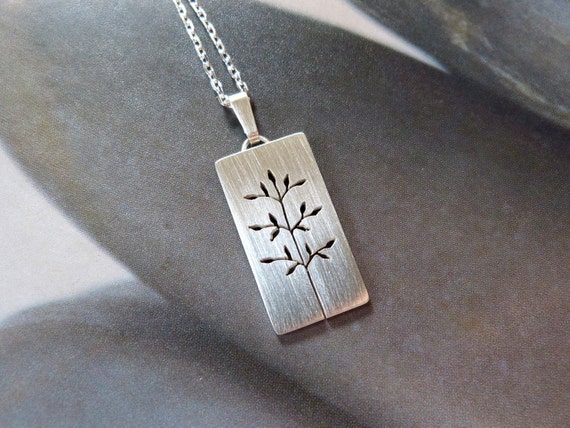Spring tree necklace Sterling silver pendant gift for | Etsy