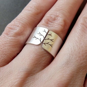 FEDEX SHIPPING Silver ring, tree of life ring, Sterling silver, handmade, gift for women image 4