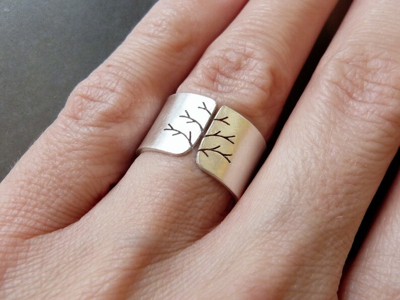 FEDEX SHIPPING Silver ring, tree of life ring, Sterling silver, handmade, gift for women image 4
