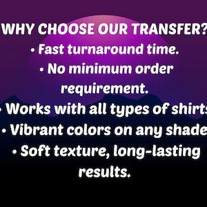 a picture of a mountain with text that reads, why choose our transferer?