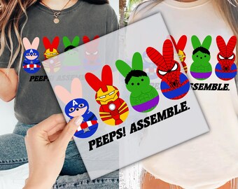 Easter Day Super Heroes DTF Transfer for Ready to Press, Easter Day For Toodler Ready to Apply for Heat Press,Easter Day Bunny Boy DTF Print