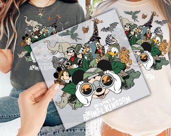 Disney Animal Kİngdom Safari Head DTF Transfer for Ready to Press  arin1860