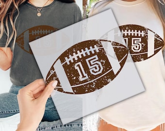 Custom Football Number DTF Transfer for Ready to Press, Personalized Football Number Ready to Apply for Heat Press, Custom Number Dtf Prints