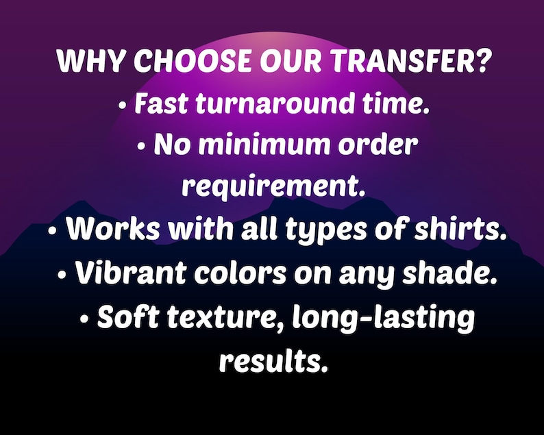 a picture of a mountain with text that reads, why choose our transferer?