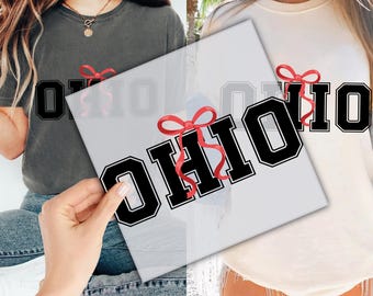 Ohio Football DTF Transfer for Ready to Press, Game Day Football Ready to Apply for Heat Press, Coquette Football Ohio DTF Prints, DTF Print