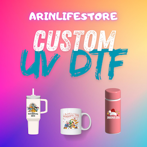 Custom UV DTF Transfers, Uv Dtf, UV Dtf Sticker, Dtf Printer, Uv Dtf Cup Wrap, Uv Dtf Film, Custom Uv Dtf Heat Transfer