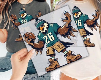 Philadelphia Football Eagle DTF Transfer for Ready to Press, Eagles Fan Ready to Apply for Heat Press, Birds DTF Prints, Direct To Film