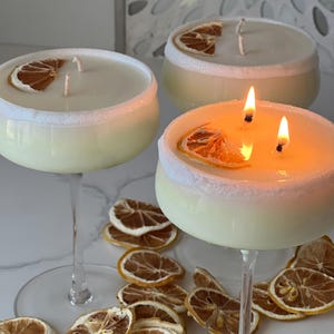 Lemon Drop Martini Candle