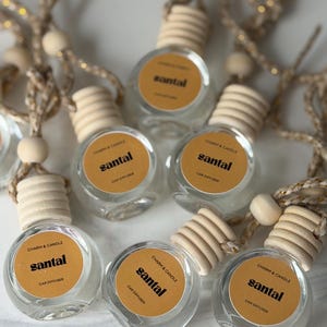 Santal Car Diffuser • Sandalwood Cedarwood Amber Musk Car Freshener