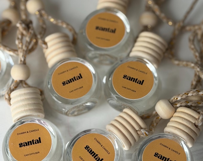 Santal Car Diffuser • Sandalwood Cedarwood Amber Musk Car Freshener