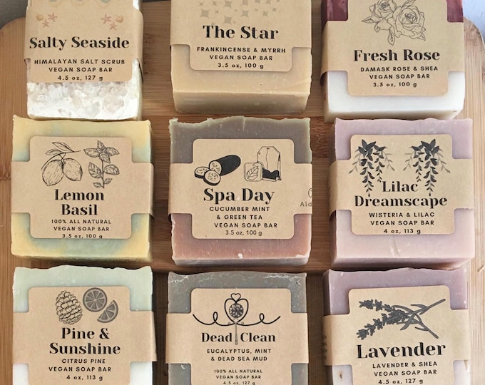 Handmade Scented Vegan Soap Bars