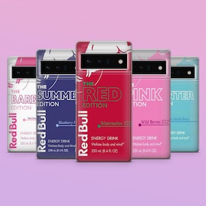 Red Bull Handyhülle Energy Drink für iPhone 16Pro, 16E, 15, 14,13,12 Samsung S25,S24Fe,S23, A56,A16 Pixel 9A,9Pro XL,8A,8Pro,7A