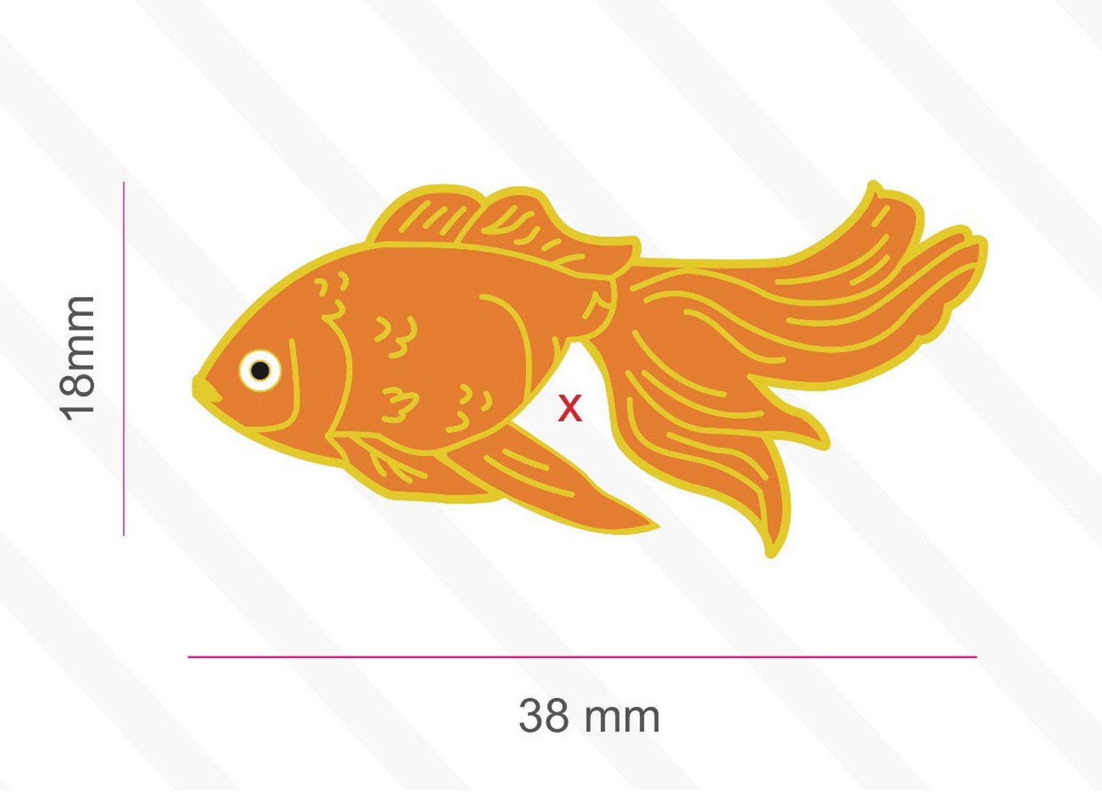 Shark Goldfish Carp Enamel Pin Brooch - 'Mindset Is Everything' Motivational Pin For Backpacks & Jackets - View #6