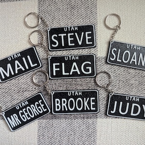 Custom UTAH Keychain