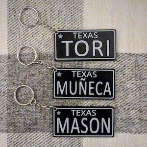 Custom TEXAS Keychain