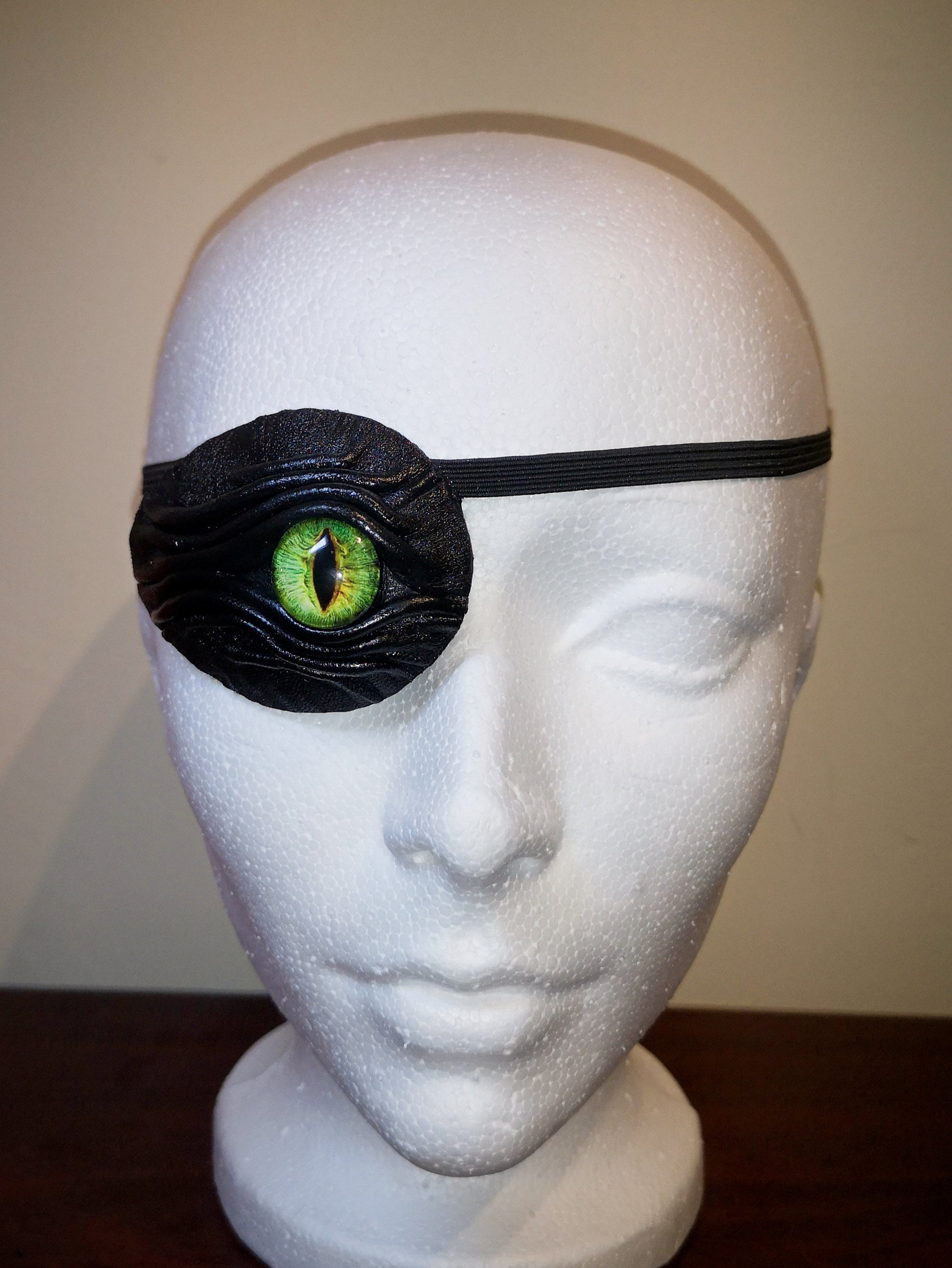 Dragon Eye Eye Patch Black Leather. Snake Eye Patch. Pirate | Etsy