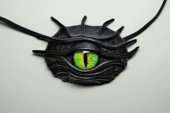 Dragon Eye Eyepatch Black Leather. Gothic Style Eye Patch. - Etsy