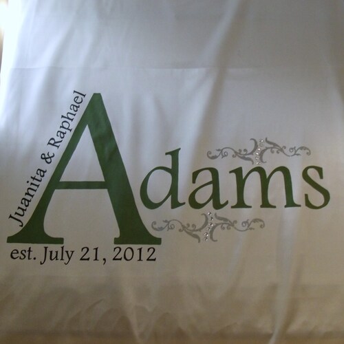 Aisle Runner Wedding Ceremony shops Runner Custom Monogram Isle Runner Wedding White Ivory Fabric Runner Decoration Unique Wedding Gift
