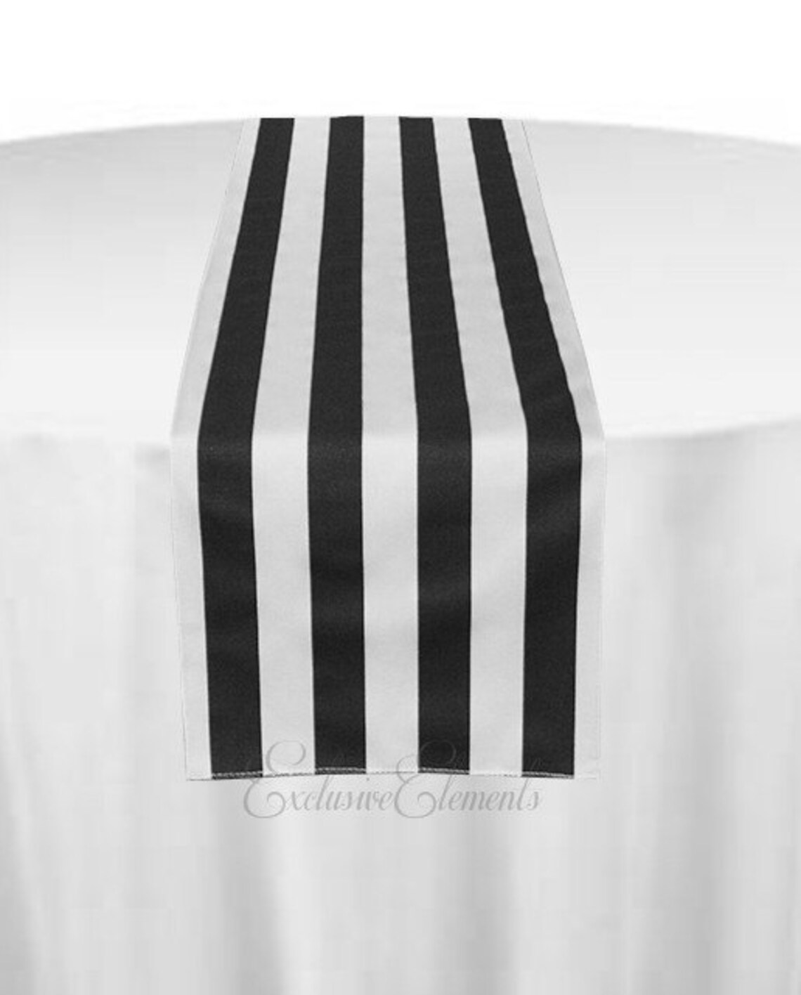 Black and White Stripe Table Runner Wedding Table Centerpiece Etsy