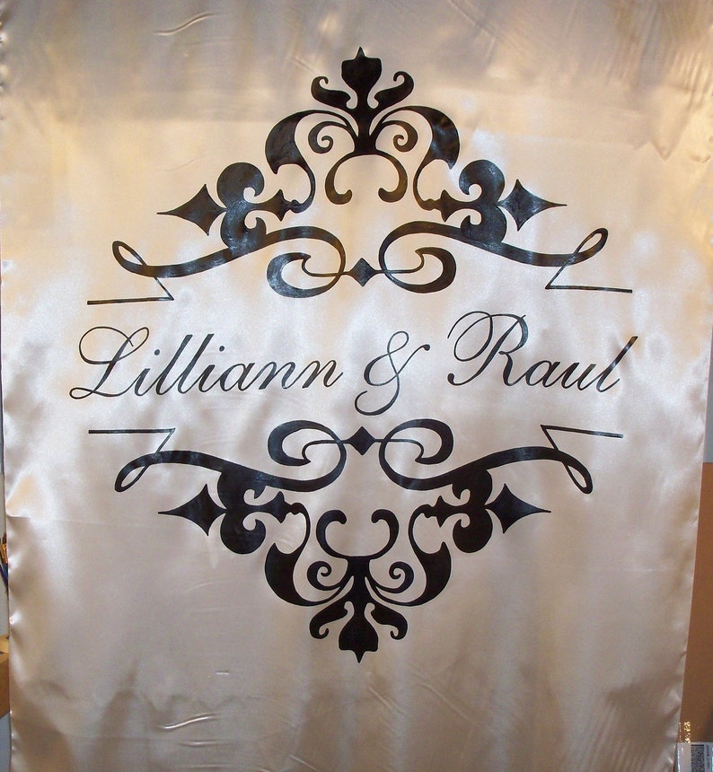 Aisle Runner Wedding Ceremony Runner Custom Monogram Isle Etsy