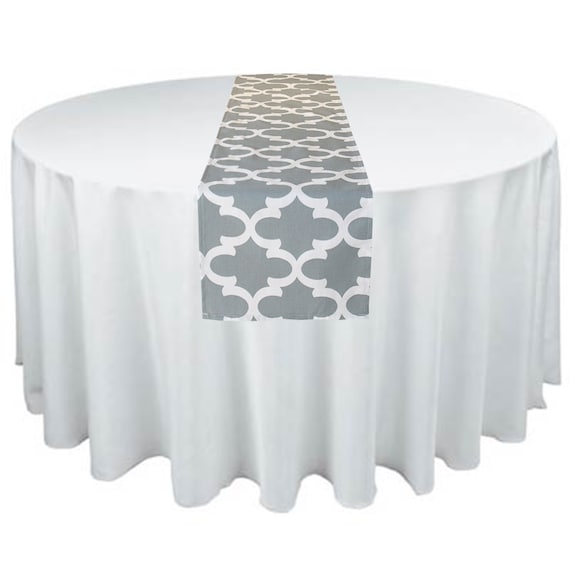 Table Gris Chemin Quadrilobe Treillis Treillis Gris Chemin Mariage Centre De Table Moderne Douche Party Décor De Table