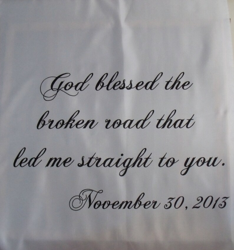 Wedding Aisle Runner Quote Scripture Verse Ceremony Runner Etsy
