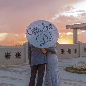 Wedding Vow Renewal Anniversary Umbrella Parasol Custom Anniversary Sign Banner Photography Prop Decoration Anniversary Decor