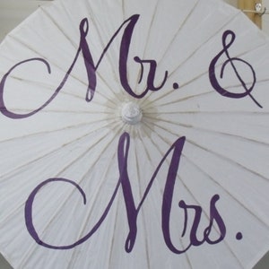 Wedding Decoration MR & MRS Parasol Umbrella Custom Engagement Sign Personalized Wedding Photo Prop Engagement Ceremony Decor