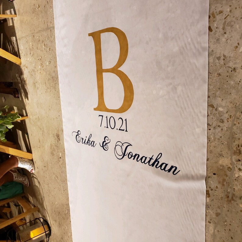 Real Fabric Aisle Runner Personalized Wedding Monogram Isle Etsy