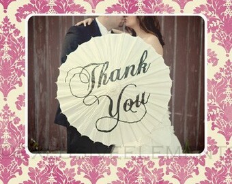 Parasol de agradecimiento para bodas, letrero personalizado, accesorio para fotos, decoración para ceremonia, idea para fotografía, accesorio nupcial